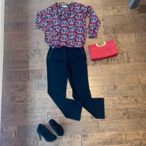 Loft long sleeve blouse with V neck • Great condition